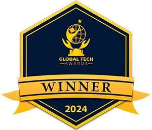 Insignia de los ganadores de los Global Tech Awards 2024